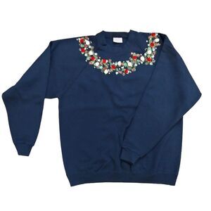 Festive Sweatshirt Navy XL Long Sleeve